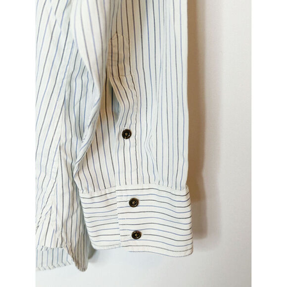 LRL Lauren Jeans Women's Cotton Striped Long Sleeve Button-Down Shirt Size 3X - Picture 5 of 8